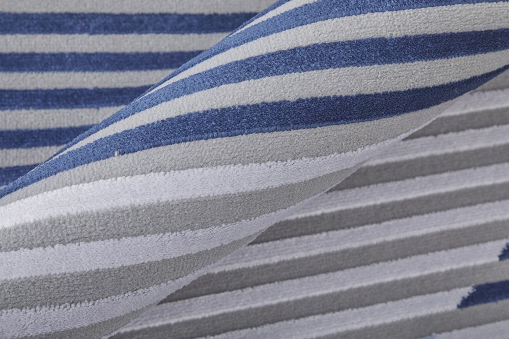 10' X 13' White Gray and Gold Geometric Power Loom Area Rug