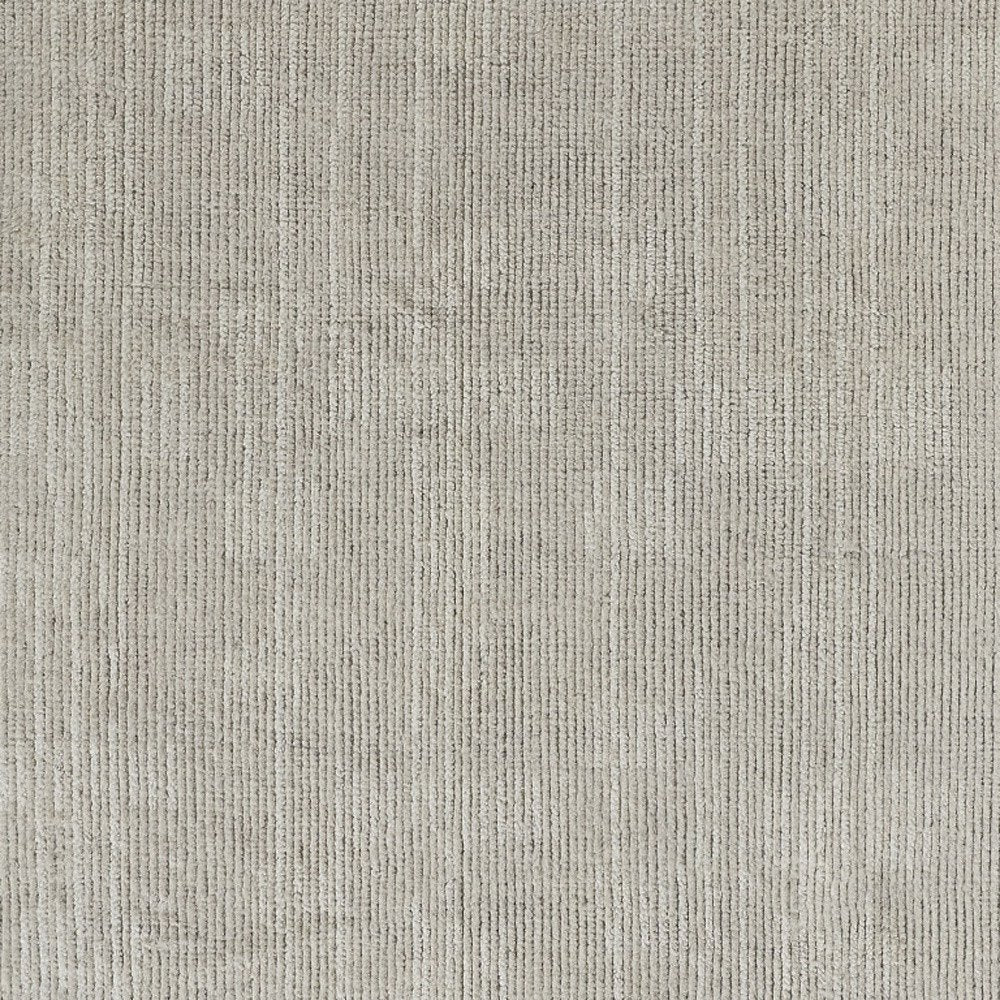 6' X 9' Tan and Ivory Wool Hand Knotted Area Rug