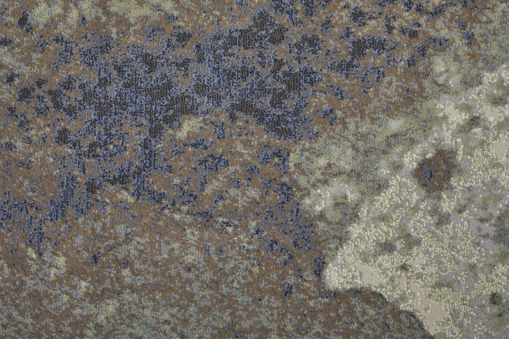 4' X 6' Taupe Brown And Black Abstract Area Rug