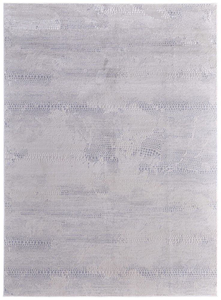 2' X 3' Gray And Ivory Abstract Distressed Area Rug