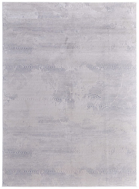 2' X 3' Gray And Ivory Abstract Distressed Area Rug