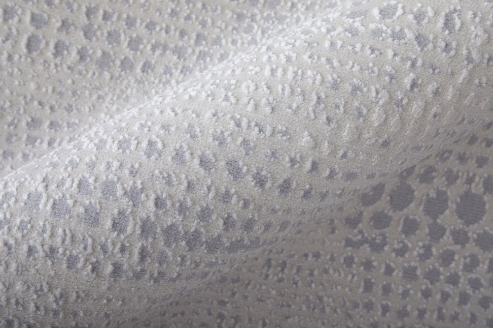 2' X 3' Gray And Ivory Abstract Distressed Area Rug