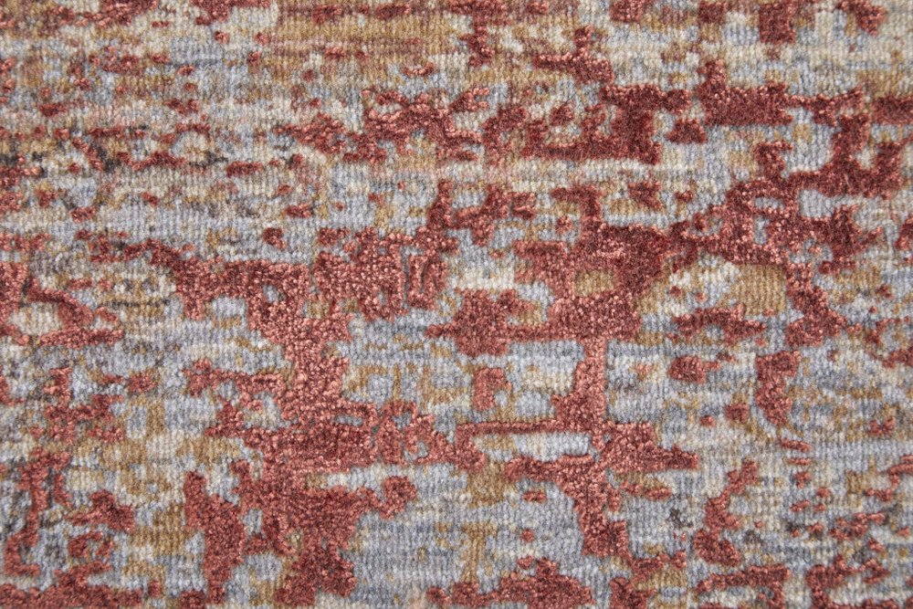 2' X 3' Blue Brown And Tan Abstract Area Rug