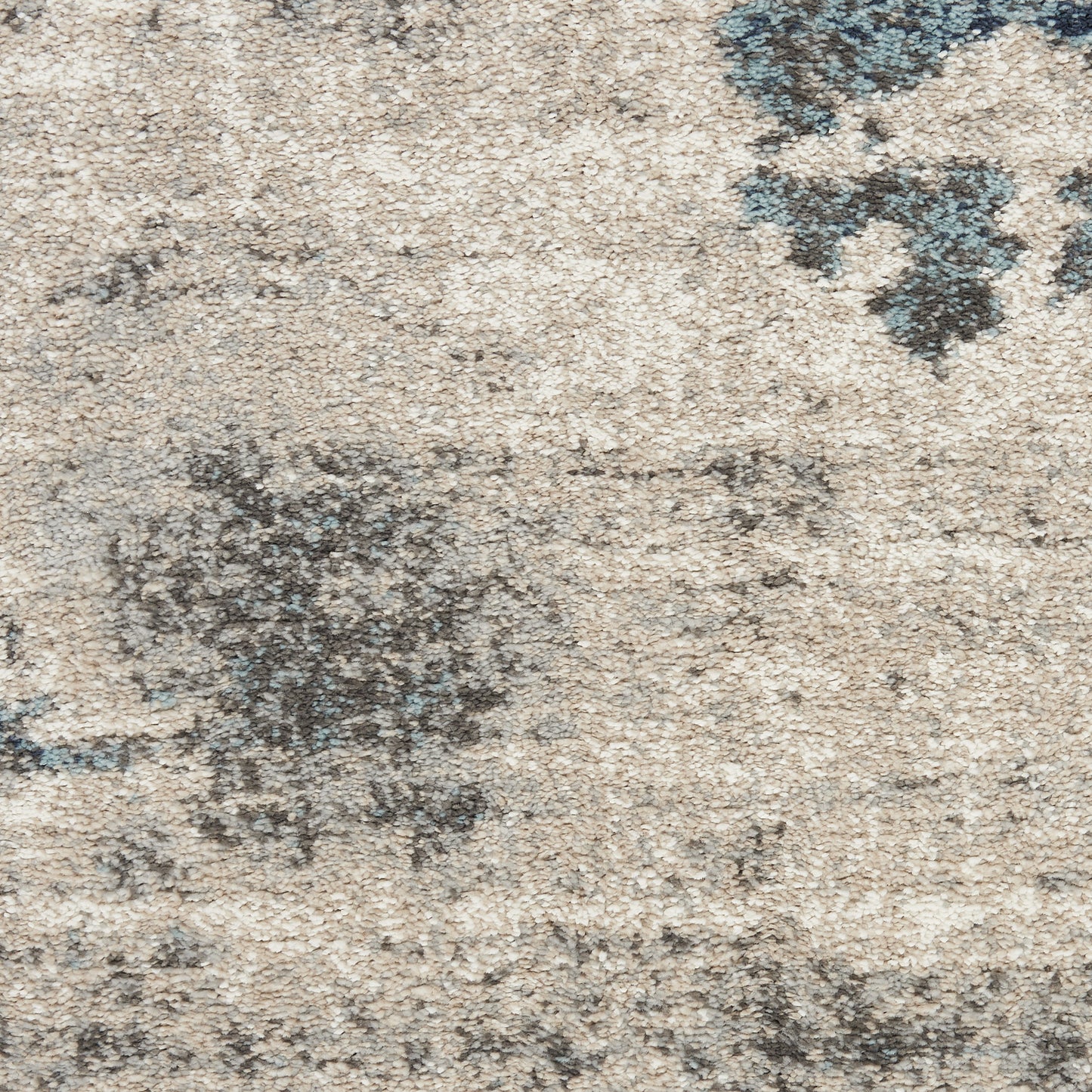 4' X 6' Blue Abstract Power Loom Area Rug