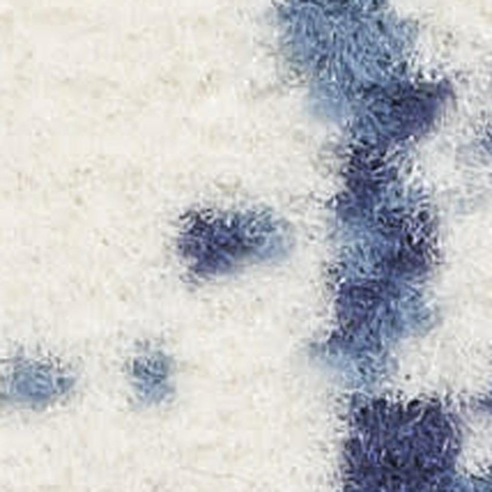 12' Blue Abstract Power Loom Runner Rug