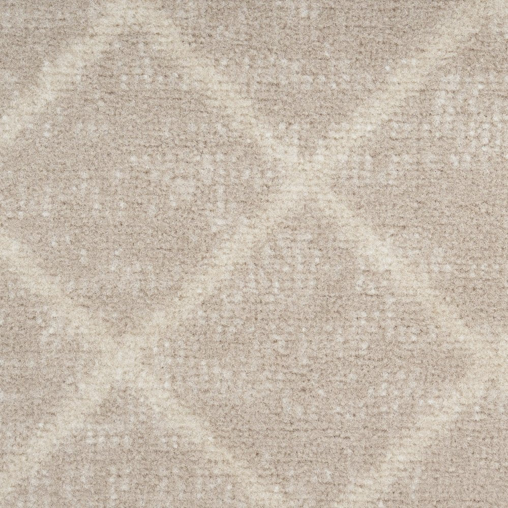 4' X 6' Beige Geometric Power Loom Area Rug