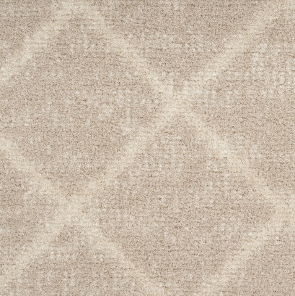 7' X 10' Beige Geometric Power Loom Area Rug