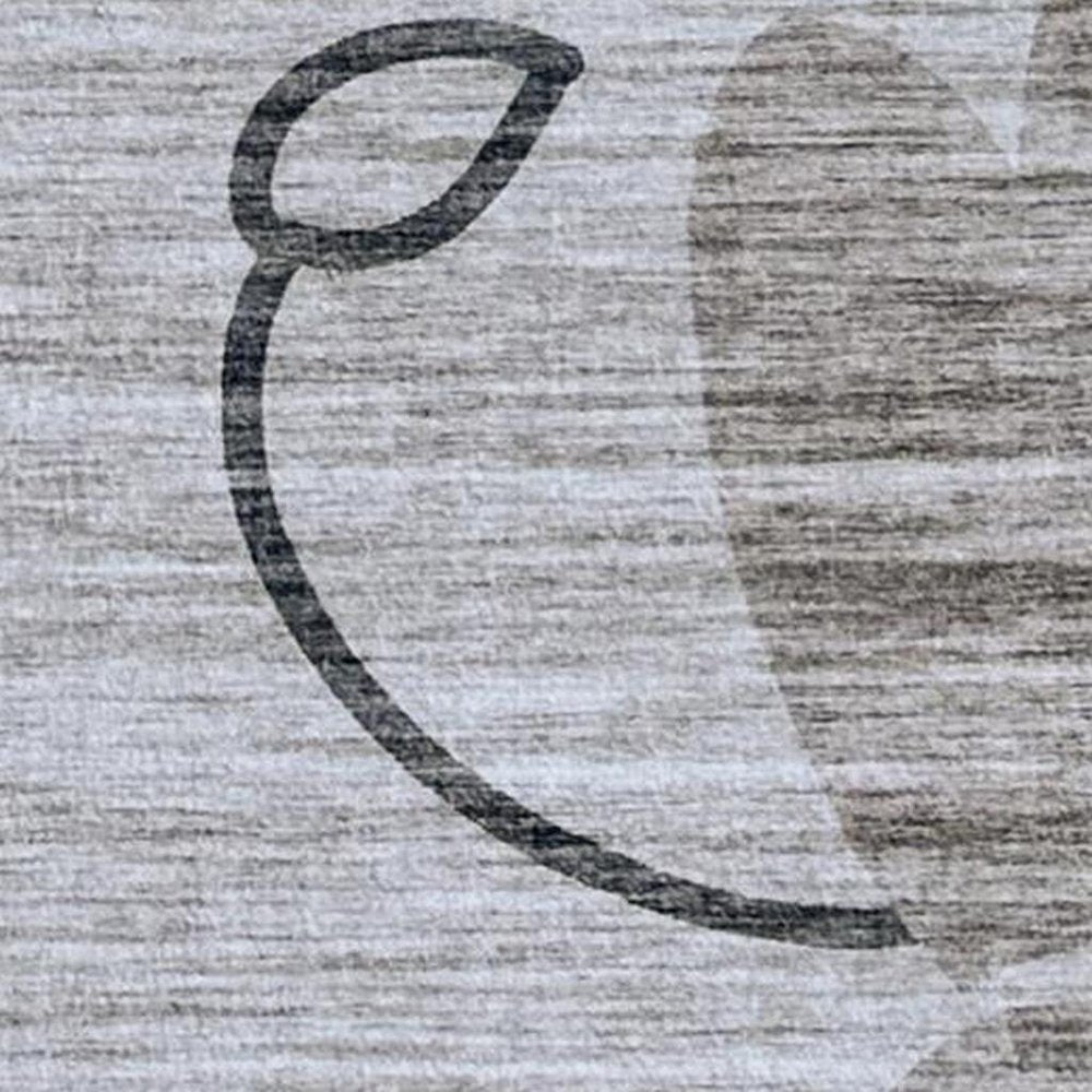 5' X 8' Beige and Gray Juvenile Animals Youthful Area Rug