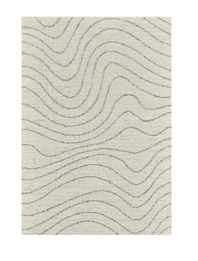 4' X 6' Cream and Beige Abstract Area Rug