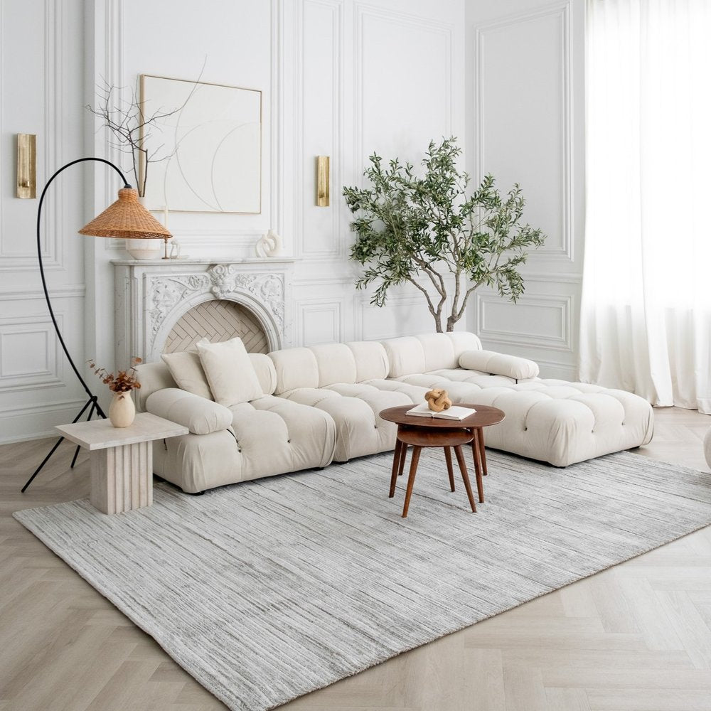 7' X 10' Gray Abstract Area Rug