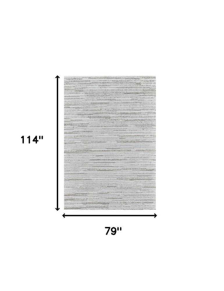 7' X 10' Gray Abstract Area Rug