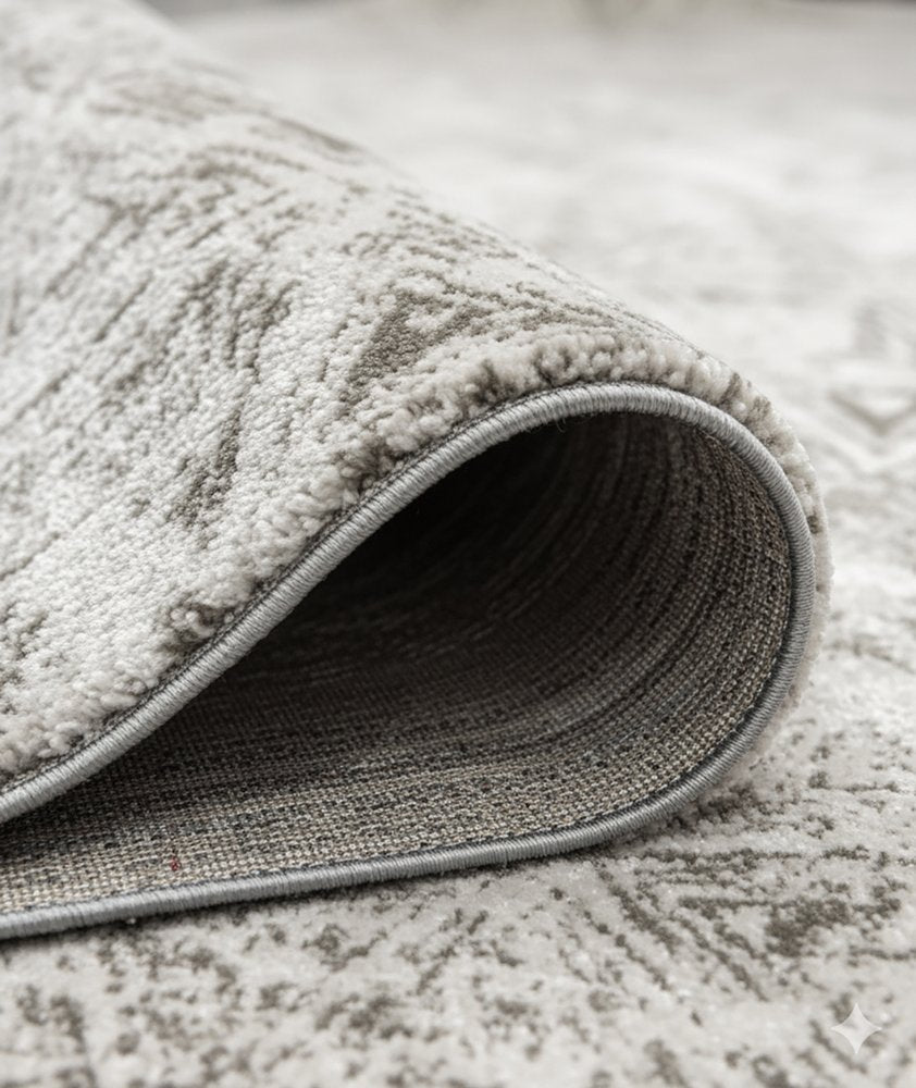 4' X 6' Cream and Beige Abstract Area Rug