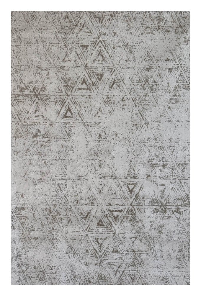 4' X 6' Cream and Beige Abstract Area Rug