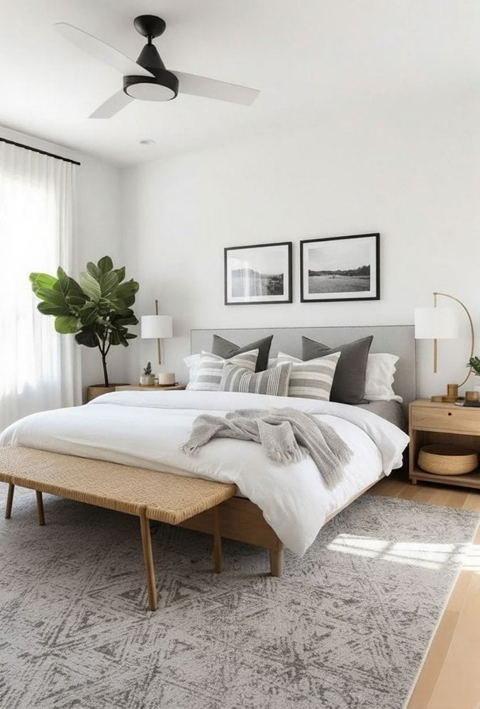 7' X 10' Cream and Beige Abstract Area Rug