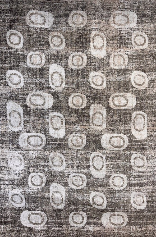 7' X 10' Brown and Beige Abstract Area Rug