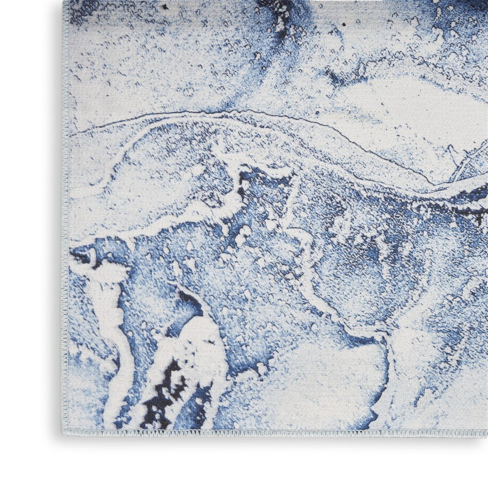 3' X 4' Ivory Abstract Power Loom Area Rug