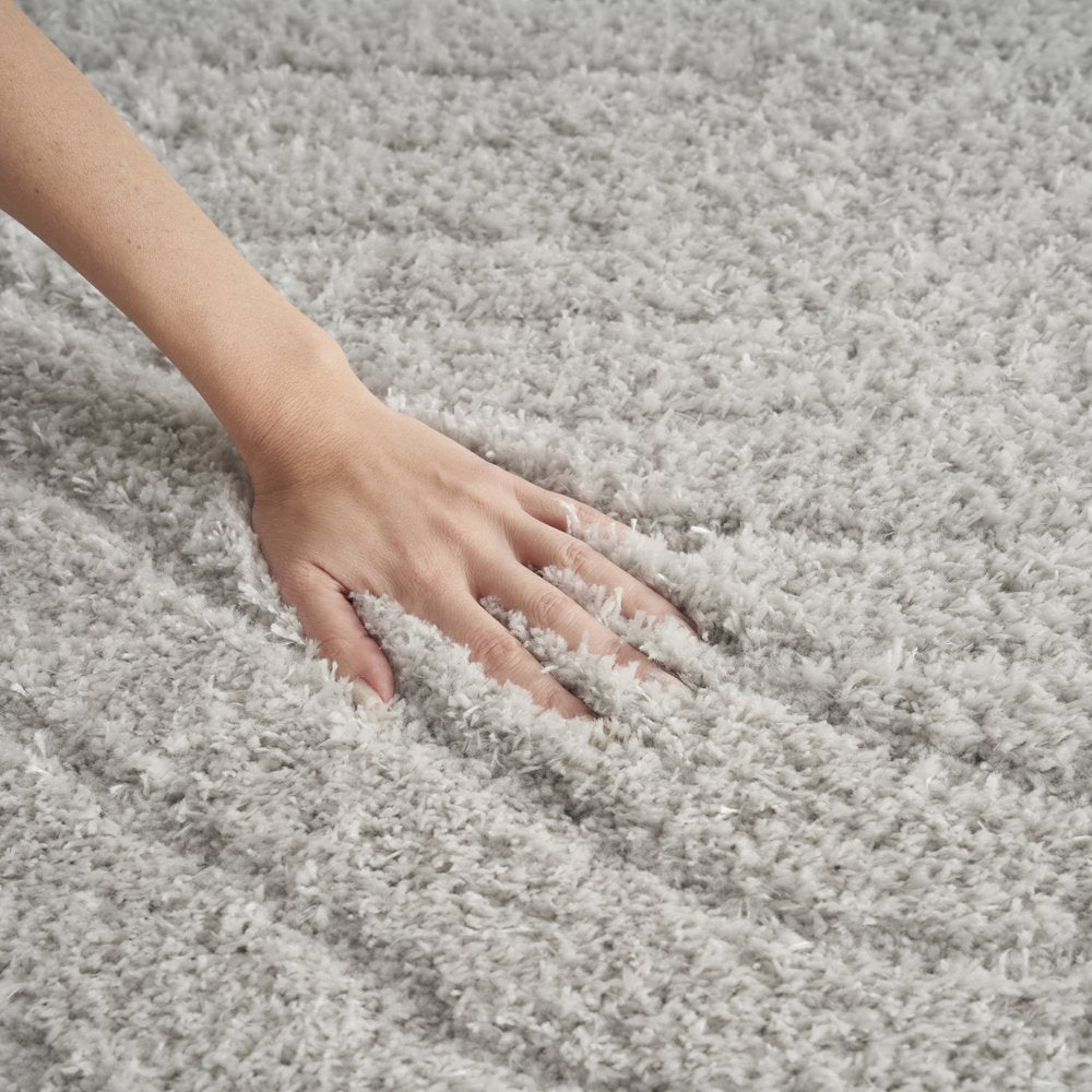 2' X 3' Gray Abstract Power Loom Area Rug