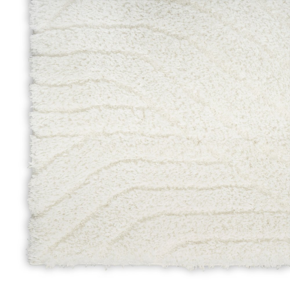 2' X 3' Ivory Abstract Power Loom Area Rug
